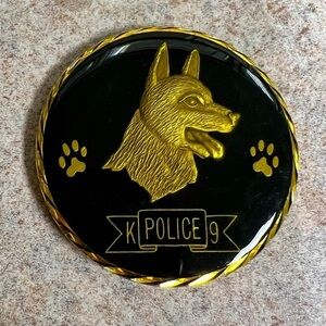 Police K9 challenge coin.